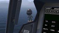 In-Game screenshot of the bobblehead figure, flying in the F-45A