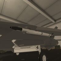 A single AIM-9+ attached to an EF-24G.