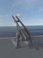 A single Drone Catapult on the Drone Carrier's deck.