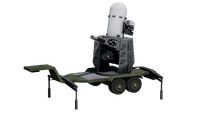 A render of a ground based CIWS turret.